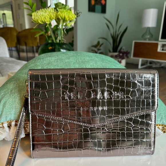 Ted Baker CROCEY Croc Envelope Pouch - Picture 3 of 4
